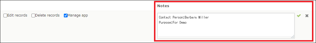 Screenshot: "Notes" is outlined