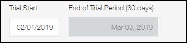 Screenshot: An example of a "Calculated" field being used to calculate the date that is a month from a base date