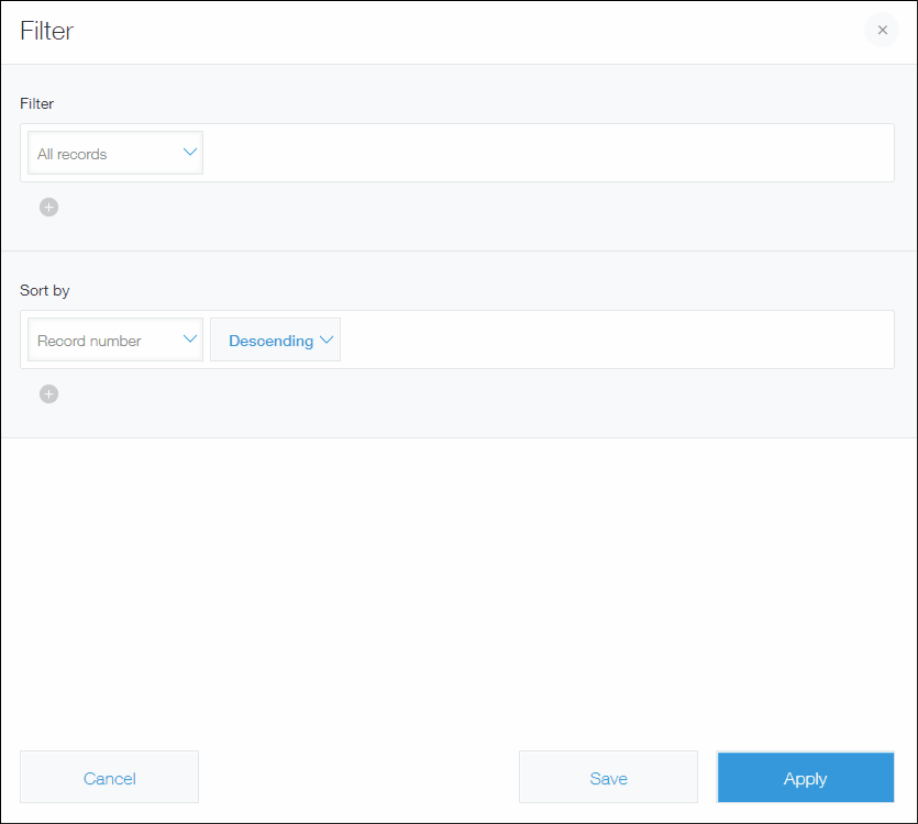 Video: Setting two filter conditions in the "Filter" section