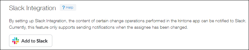 Screenshot: "Add to Slack" is outlined on the "Slack Integration" screen